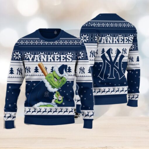 New York Yankees Grinch Christmas Ugly Sweater
