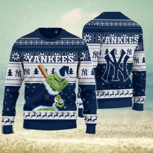 New York Yankees Grinch Christmas Ugly Sweater