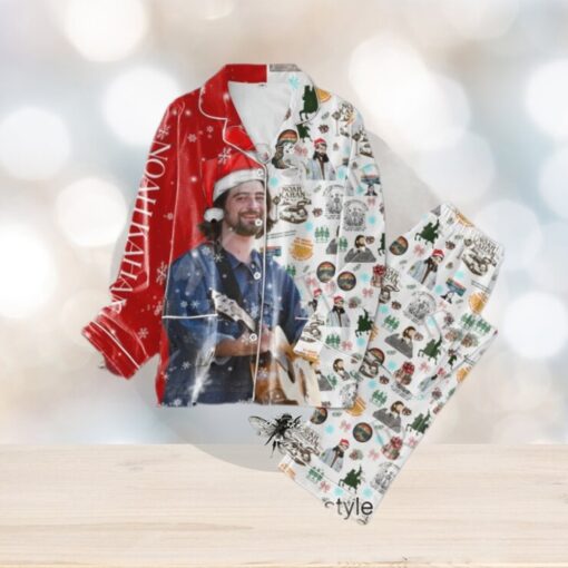 Noah Kahan Merry Christmas Button Down Pajamas Set