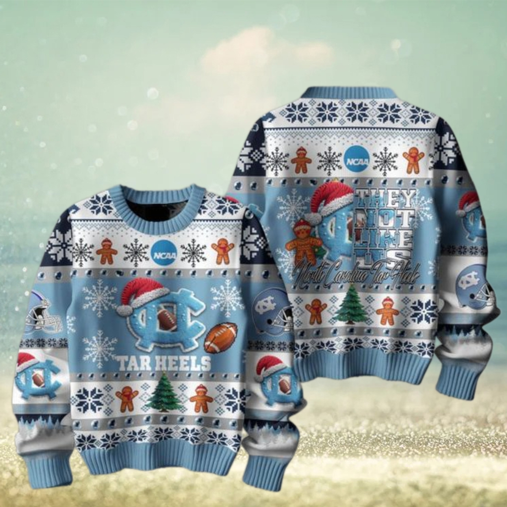 North Carolina Tar Heels Christmas They Not Like Us Tar Heels Ugly Sweater North Carolina Tar Heels Christmas They Not Like Us Tar Heels Ugly Sweater