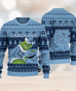 North Carolina Tar Heels Grinch Ugly Christmas Sweater