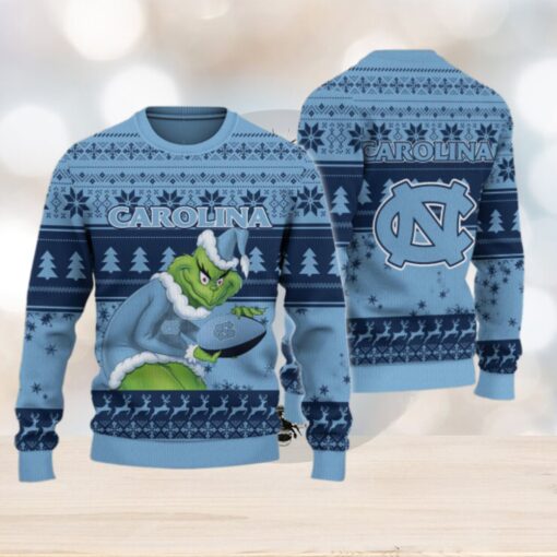 North Carolina Tar Heels Grinch Ugly Christmas Sweater