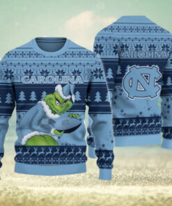 North Carolina Tar Heels Grinch Ugly Christmas Sweater