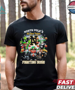 North Pole’s all star team Fighting Irish Christmas shirt