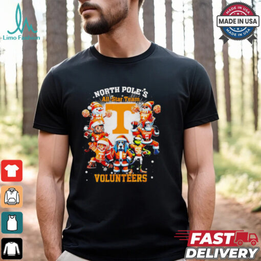 North Pole’s all star team Tennessee Volunteers Christmas shirt