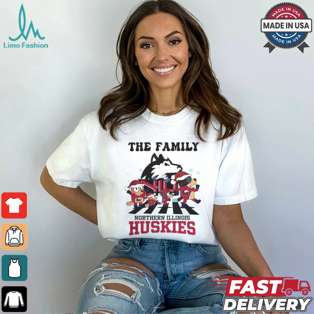 Northern Illinois Huskies X Family Bluey Merry Christmas 2024 Shirt Northern Illinois Huskies X Family Bluey Merry Christmas 2024 Shirt