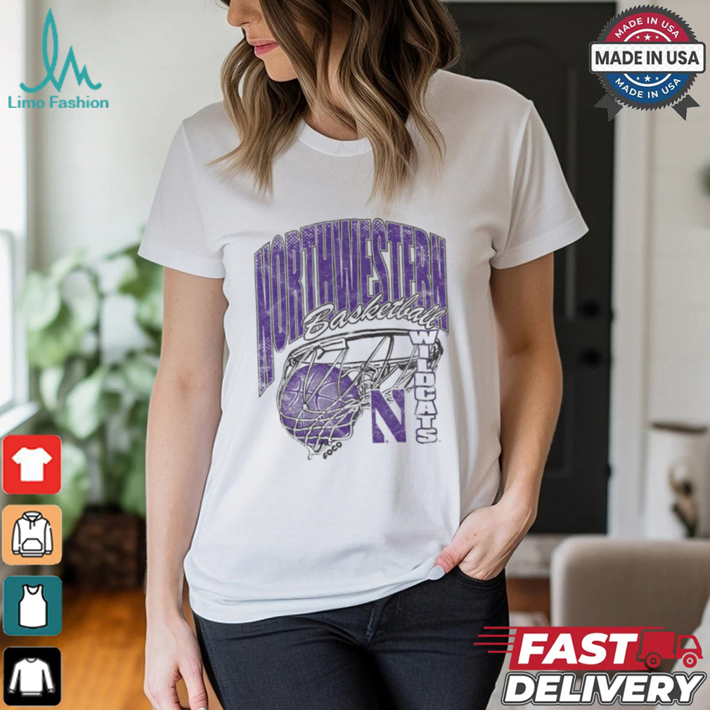 Northwestern Wildcats Script Swish T Shirt Northwestern Wildcats Script Swish T Shirt