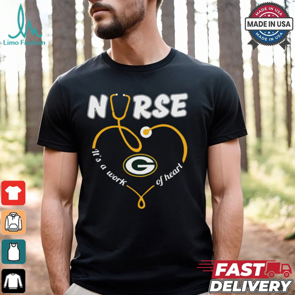 Nurse It's A Work Of Heart Svg, Green Bay Packers shirt Nurse It's A Work Of Heart Svg, Green Bay Packers shirt