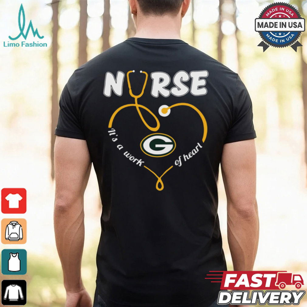 Nurse It's A Work Of Heart Svg, Green Bay Packers shirt Nurse It's A Work Of Heart Svg, Green Bay Packers shirt