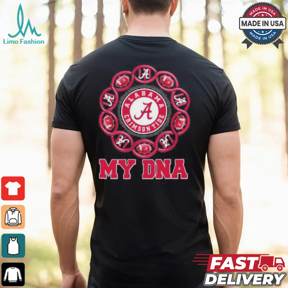 Official Alabama Crimson Tide My DNA Shirt Official Alabama Crimson Tide My DNA Shirt