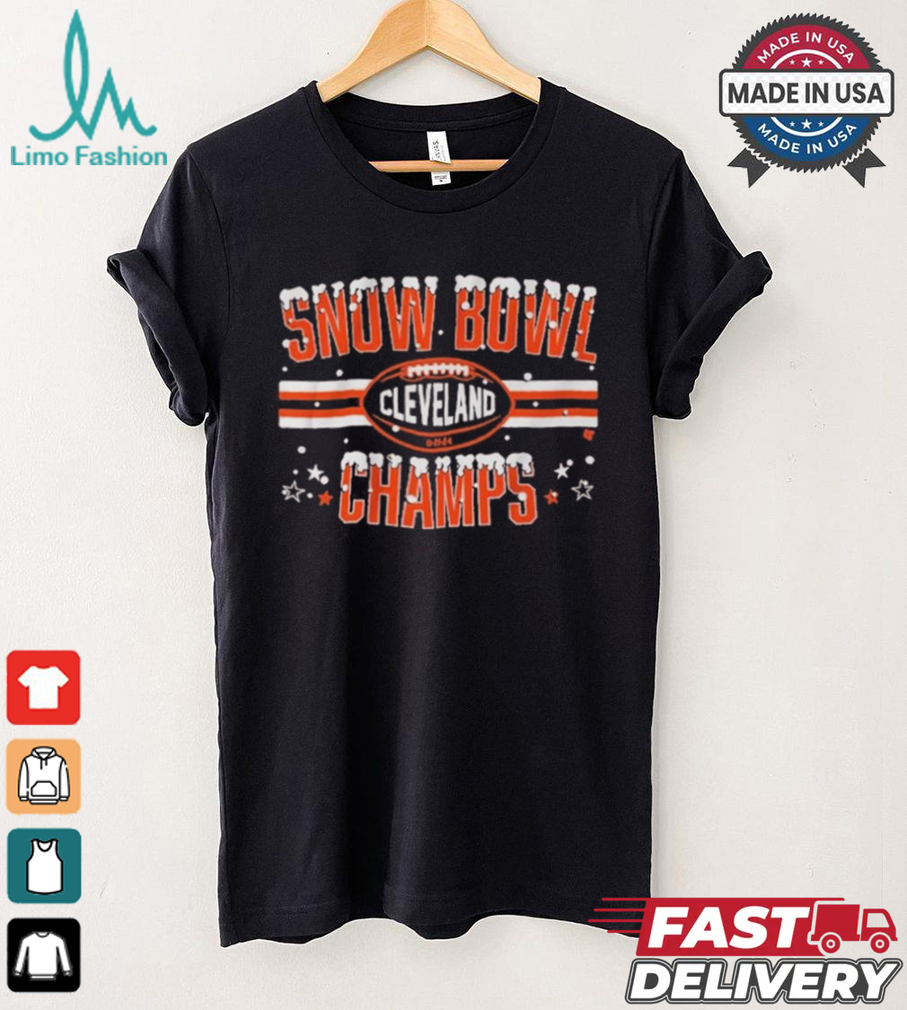 Official Cleveland Browns Snow Bowl Champs 2024 Shirt Official Cleveland Browns Snow Bowl Champs 2024 Shirt