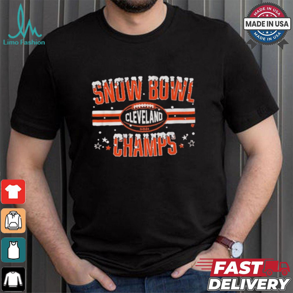 Official Cleveland Browns Snow Bowl Champs 2024 Shirt Official Cleveland Browns Snow Bowl Champs 2024 Shirt