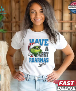 Official Detroit Lions Have A Merry Roarmas Lions Grinch Christmas Shirt