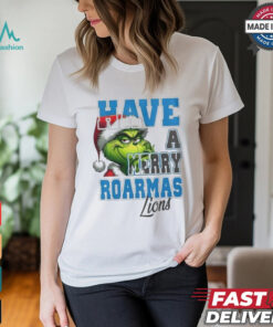 Official Detroit Lions Have A Merry Roarmas Lions Grinch Christmas Shirt