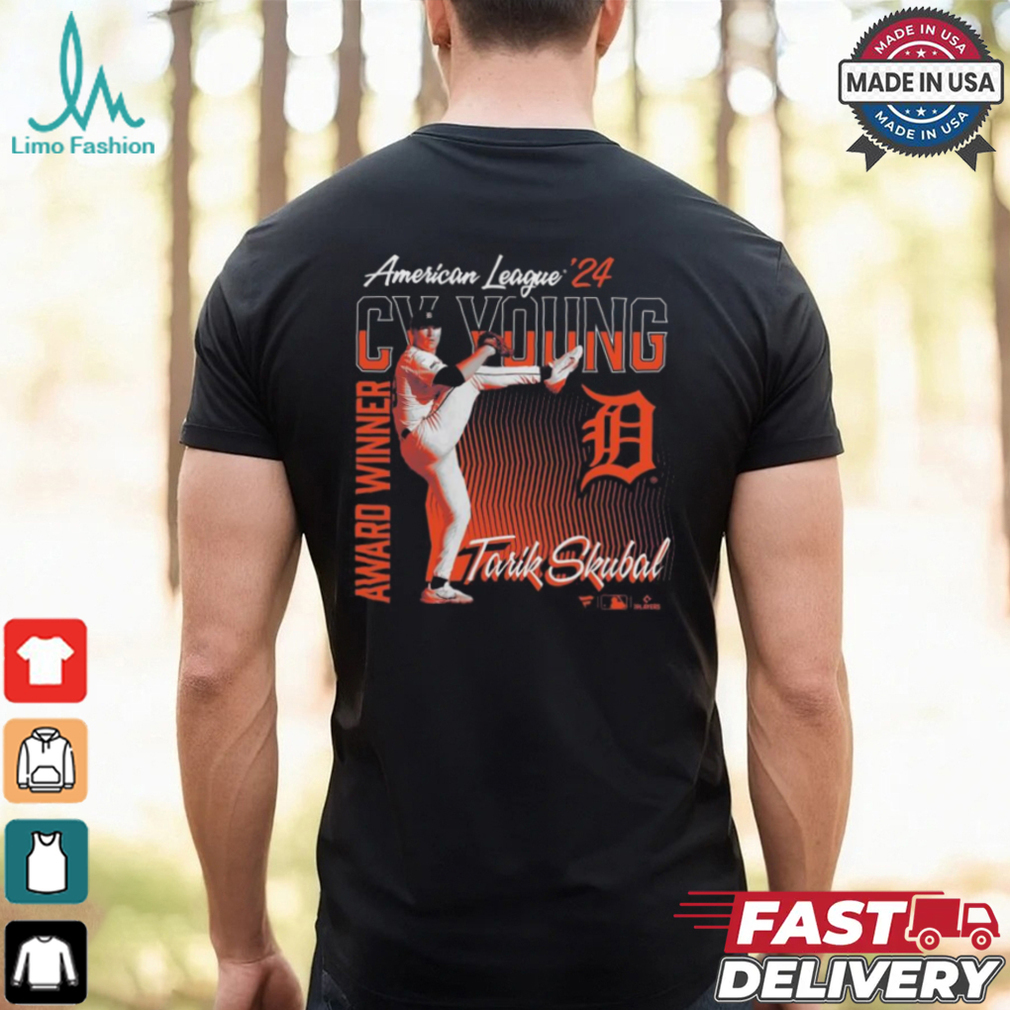 Official Detroit Tigers Tarik Skubal 2024 American League Cy Young Award Winner Shirt Official Detroit Tigers Tarik Skubal 2024 American League Cy Young Award Winner Shirt