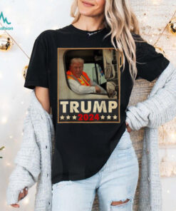 Official Donald Trump in garbage truck truck Team garbage truck For Trump 2024 T Shirt