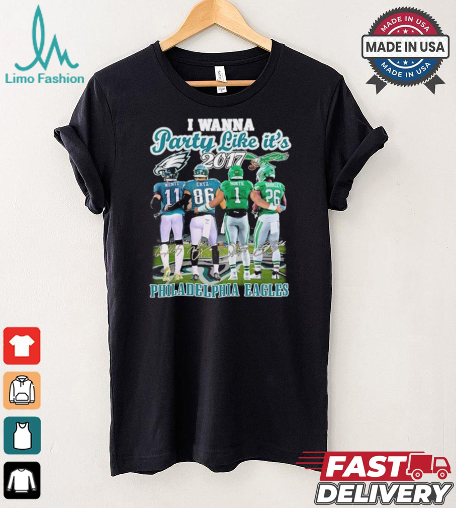 Official I Wanna Party Like It’s 2017 Philadelphia Eagles Signatures Shirt Official I Wanna Party Like It’s 2017 Philadelphia Eagles Signatures Shirt