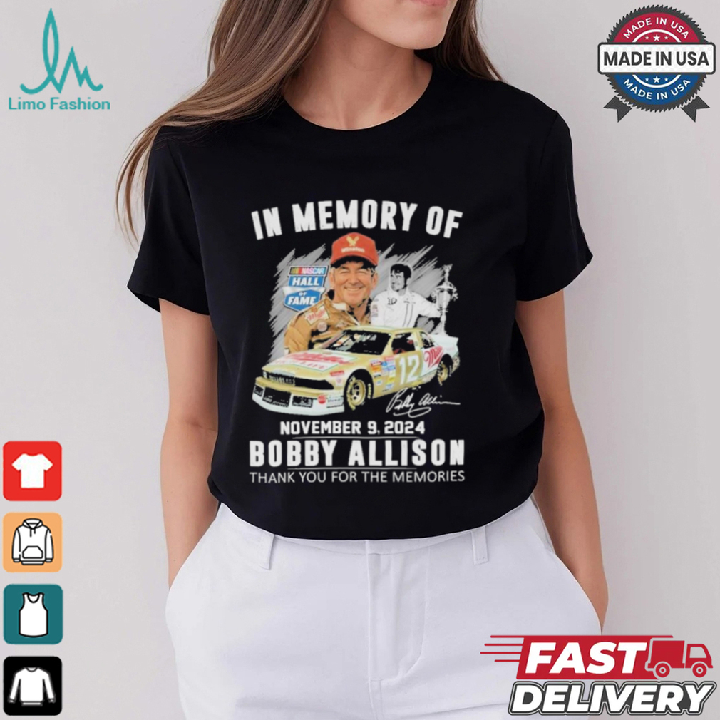 Official In Memory Of November 09 2024 Bobby Allison Thanh You For The Memories T Shirt Official In Memory Of November 09 2024 Bobby Allison Thanh You For The Memories T Shirt