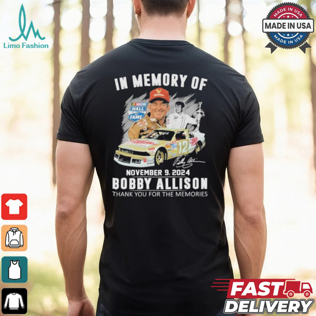 Official In Memory Of November 09 2024 Bobby Allison Thanh You For The Memories T Shirt Official In Memory Of November 09 2024 Bobby Allison Thanh You For The Memories T Shirt