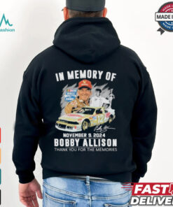 Official In Memory Of November 09 2024 Bobby Allison Thanh You For The Memories T Shirt