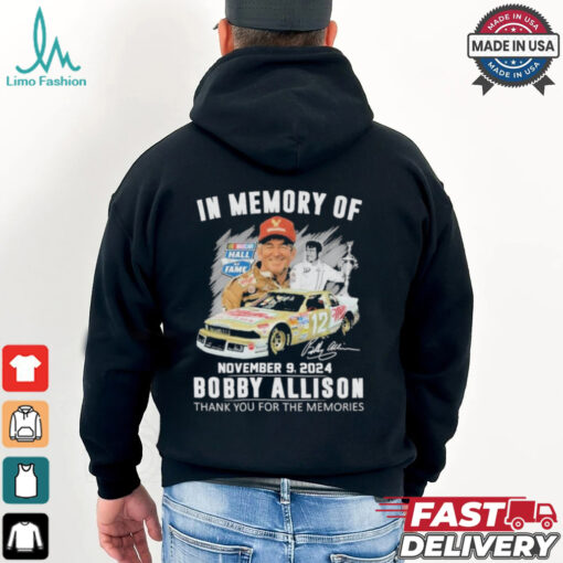 Official In Memory Of November 09 2024 Bobby Allison Thanh You For The Memories  T Shirt