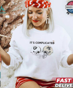 Official It’s Complicated Las Vegas Raiders Vs New Orleans Saints Shirt