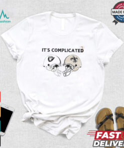 Official It’s Complicated Las Vegas Raiders Vs New Orleans Saints Shirt