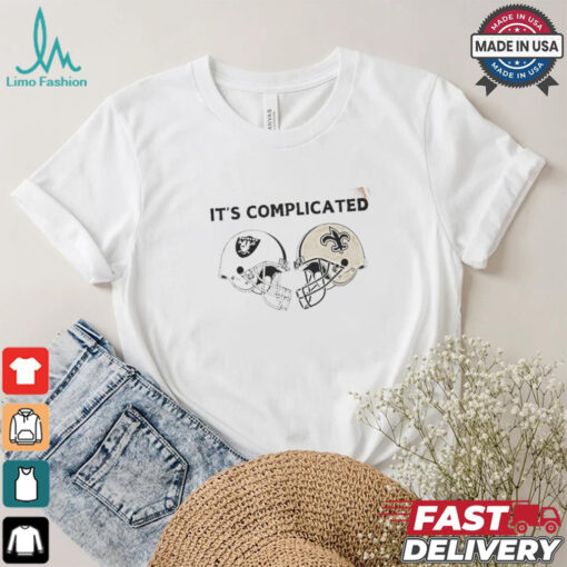 Official It’s Complicated Las Vegas Raiders Vs New Orleans Saints Shirt