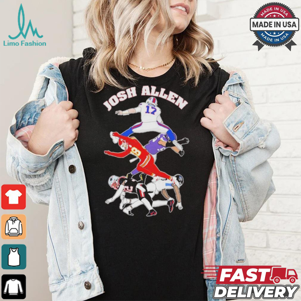 Official Josh Allen Hurdle On NFL Teams Shirt Official Josh Allen Hurdle On NFL Teams Shirt