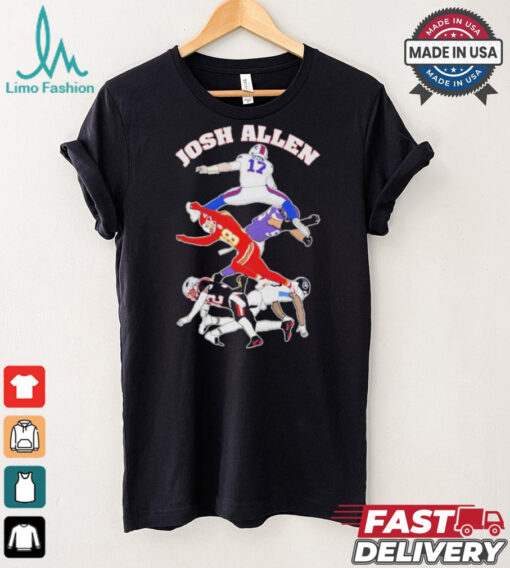 Official Josh Allen Hurdle On NFL Teams Shirt
