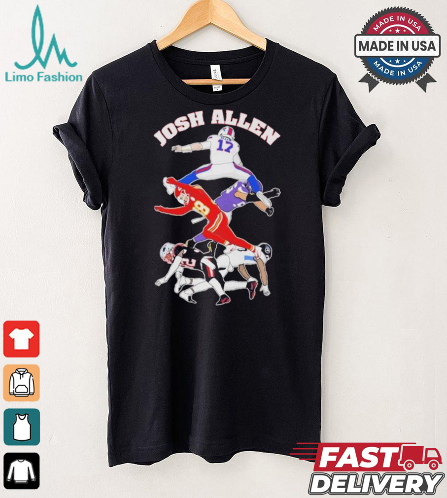 Official Josh Allen Hurdle On NFL Teams Shirt Official Josh Allen Hurdle On NFL Teams Shirt