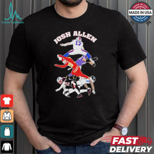 Official Josh Allen Hurdle On NFL Teams Shirt