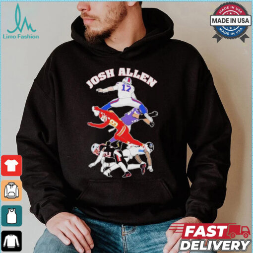 Official Josh Allen Hurdle On NFL Teams Shirt