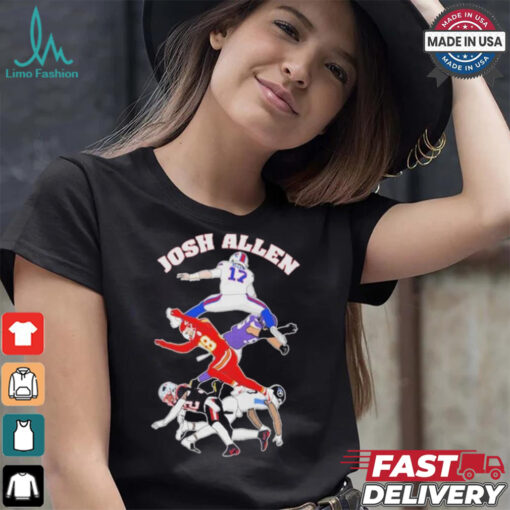 Official Josh Allen Hurdle On NFL Teams Shirt