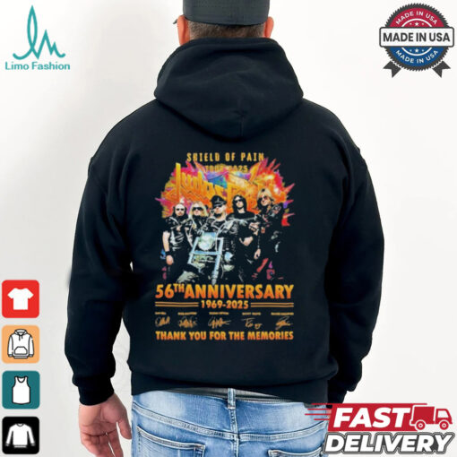 Official Judas Priest 2024 Shield of Pain Tour – 56 Years of Metal Legends T Shirt