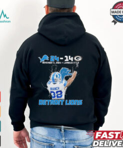 Official Lions 24 – 14 Packers Branch Double Bird St. Brown Headstand Shirt