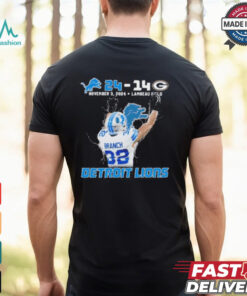 Official Lions 24 – 14 Packers Branch Double Bird St. Brown Headstand Shirt