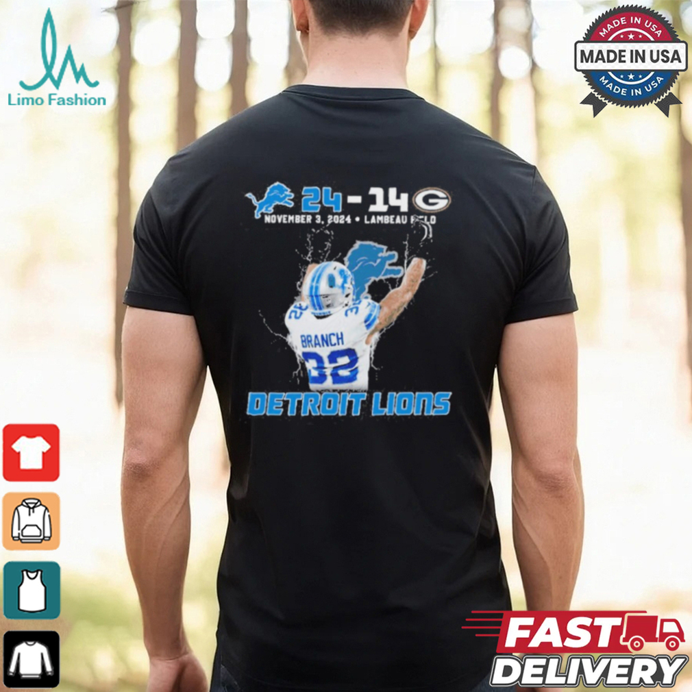Official Lions 24 – 14 Packers Branch Double Bird St. Brown Headstand Shirt Official Lions 24 – 14 Packers Branch Double Bird St. Brown Headstand Shirt