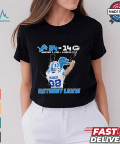 Official Lions 24 – 14 Packers Branch Double Bird St. Brown Headstand Shirt