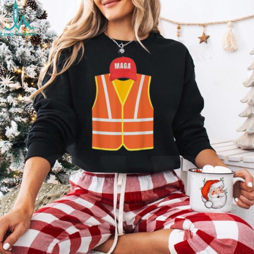 Official Maga garbage truck collector vest for Trump election day T shirt