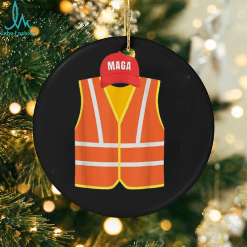 Official Maga garbage truck collector vest for Trump election day T shirt