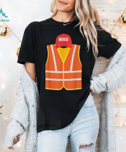 Official Maga garbage truck collector vest for Trump election day T shirt