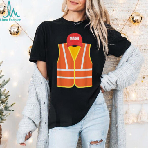 Official Maga garbage truck collector vest for Trump election day T shirt