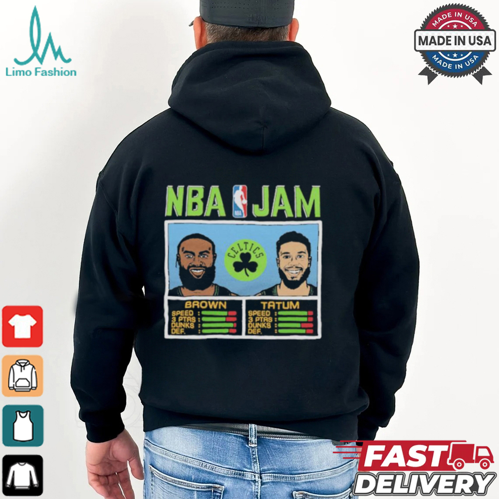 Official NBA Jam Celtics City Brown And Tatum Shirt Official NBA Jam Celtics City Brown And Tatum Shirt