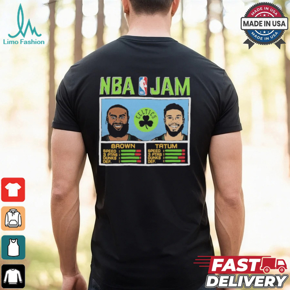 Official NBA Jam Celtics City Brown And Tatum Shirt Official NBA Jam Celtics City Brown And Tatum Shirt