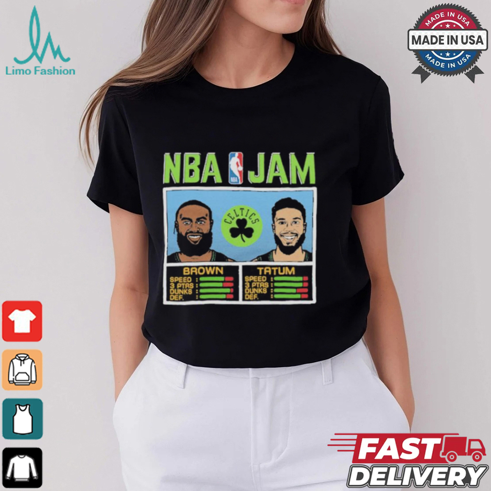Official NBA Jam Celtics City Brown And Tatum Shirt Official NBA Jam Celtics City Brown And Tatum Shirt
