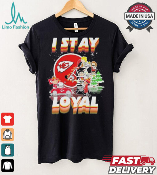 Official Peanuts And Friends I Stay Loyal Kansas City Chiefs Christmas Shirt