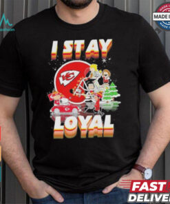 Official Peanuts And Friends I Stay Loyal Kansas City Chiefs Christmas Shirt