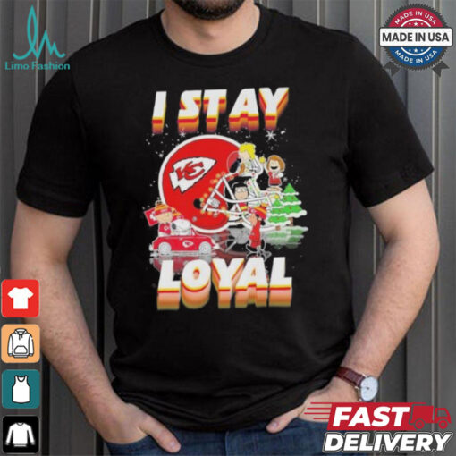 Official Peanuts And Friends I Stay Loyal Kansas City Chiefs Christmas Shirt