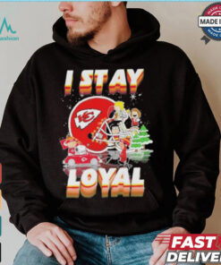 Official Peanuts And Friends I Stay Loyal Kansas City Chiefs Christmas Shirt